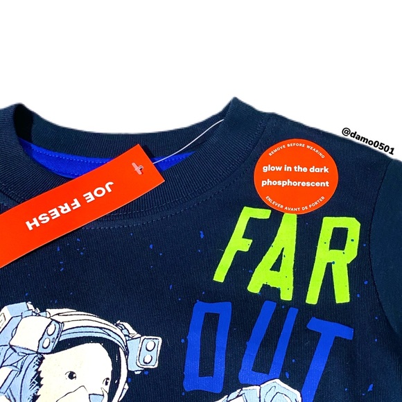 NWT Joe Fresh “Far Out” Glow In The Dark Graphic - Picture 3 of 8